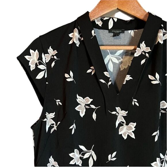 Ann Taylor factory floral short sleeve dress - Picture 6 of 7